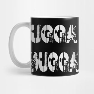 Ugga dugga skull lettering Mug